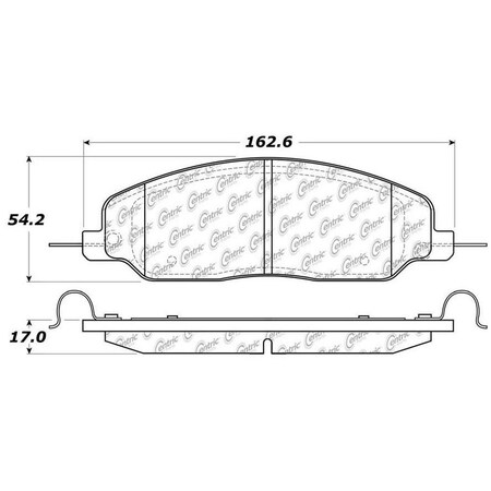 Centric Parts Centric 300.10810 Centric Premium Semi-Metalic Disc Brake Pad Sets 300.10810